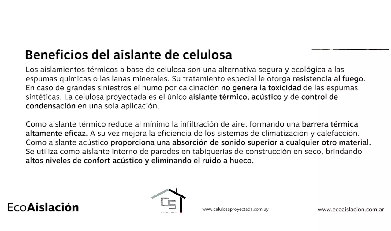 Beneficios del aislante de Celulosa